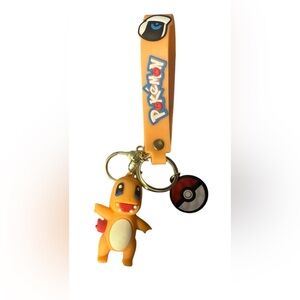 Orange Pokémon Charmander Keychain